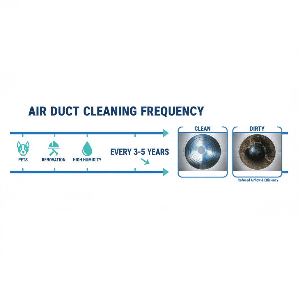 How Often to Clean Air Ducts: Naples FL Frequency Guide